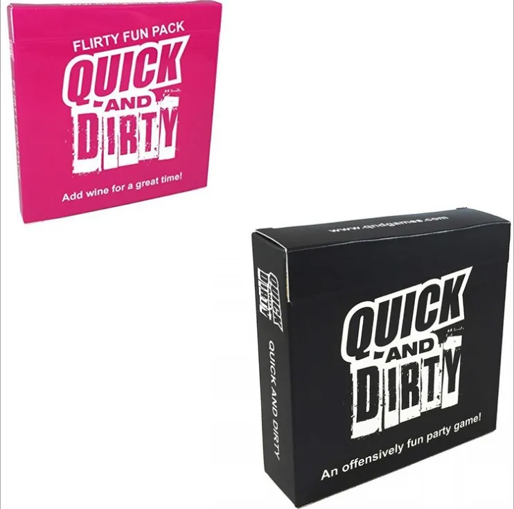 Быстро и грязно обидно Веселые вечерние игрушки для игры в карты развлечения