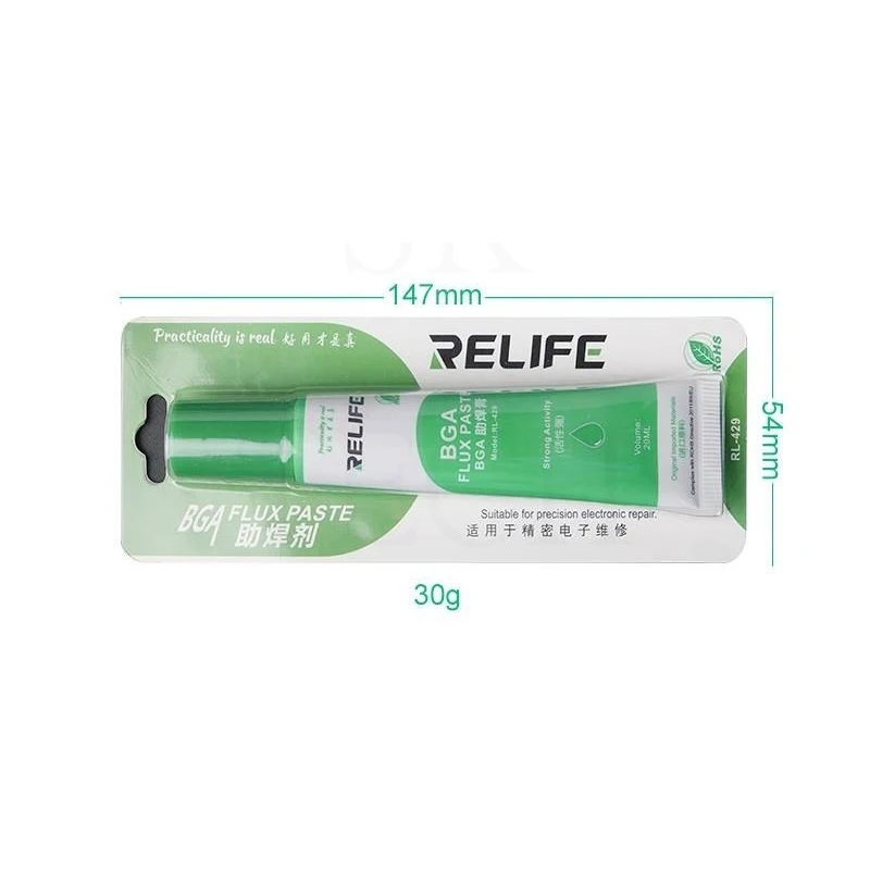 1 pcs 20 мл Relife RL-429 телефон BGA паяльный шланг флюс паста импортное сырье для лучшего обслуживания пайки - Цвет: 1 pcs