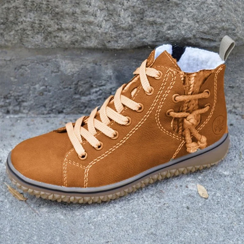 Женские ботильоны Теплые короткие ботинки Зимние женские классические туфли на