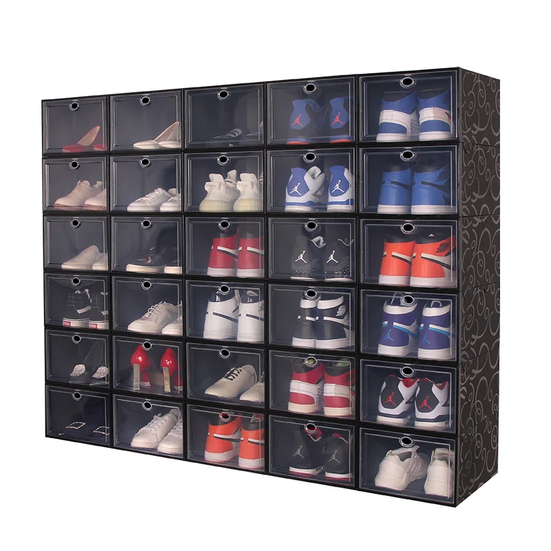 

Shoes Box Men Detachable Foldable Magnet Auto Off AJ Cabinet Home Accessories Storage Drawer Organizer