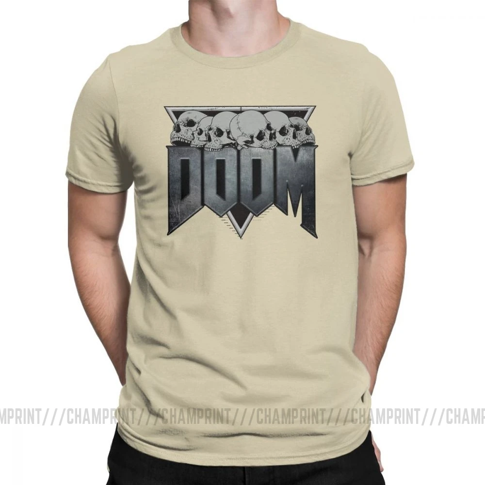 Мужская футболка Doom Eternal, хлопок, футболка, короткий рукав, игра, Конан, варвар, Тулса, змеиный культ, футболка, одежда с принтом - Цвет: Хаки