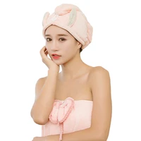 rabbit ears cartoon dry hair hat female dry hair towel quick drying adult long hair wiping hair towel bathing quick dry hair cap