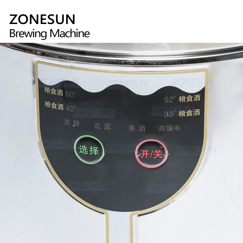ZONESUN 5 л дистиллированная вода домашний винный дистиллятор для цветов зерен