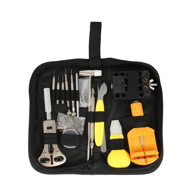 

147PCS Watch Repair Kit Professional Spring Bar Tool Set, Case Opener Watch Band Link Pin Tool Set With Carry Case