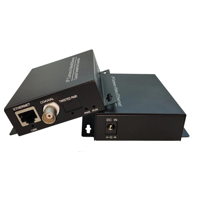 Коаксиальный преобразователь Ethernet с POE для передачи камеры через коаксиальный