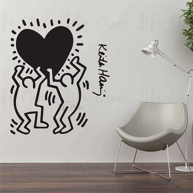 Кит Харинг виниловые наклейки на стену крутые уличные художественные украшения