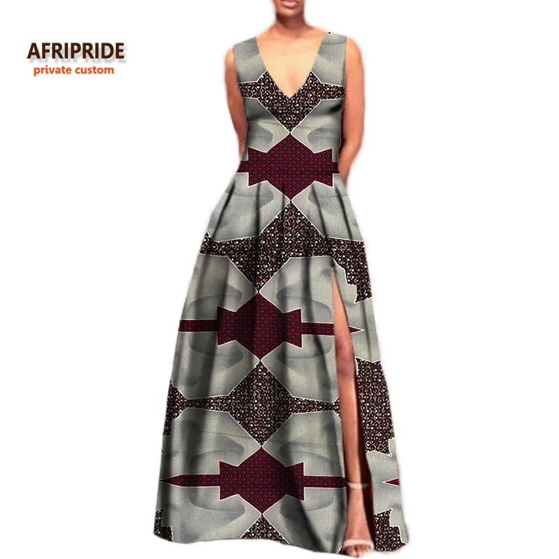 Летнее пляжное Повседневное платье для женщин AFRIPRIDE индивидуальное с глубоким v