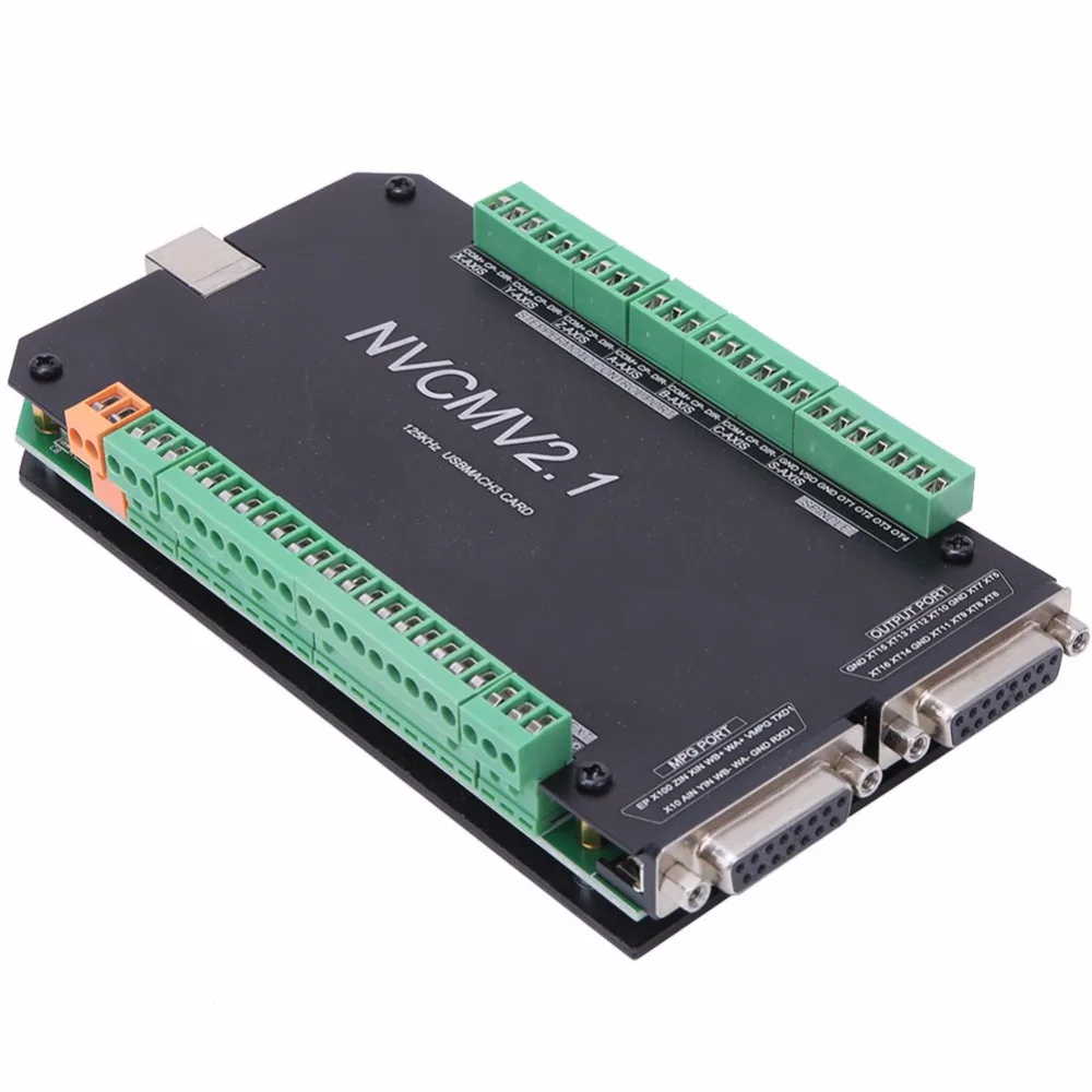 NVCM 5 Ось ЧПУ контроллер MACH3 USB интерфейсная плата карты для шагового двигателя Высокое качество