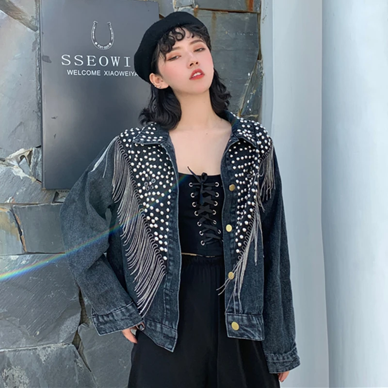 Женская уличная джинсовая куртка Chaquetas осенняя одежда 2019 женская короткая с