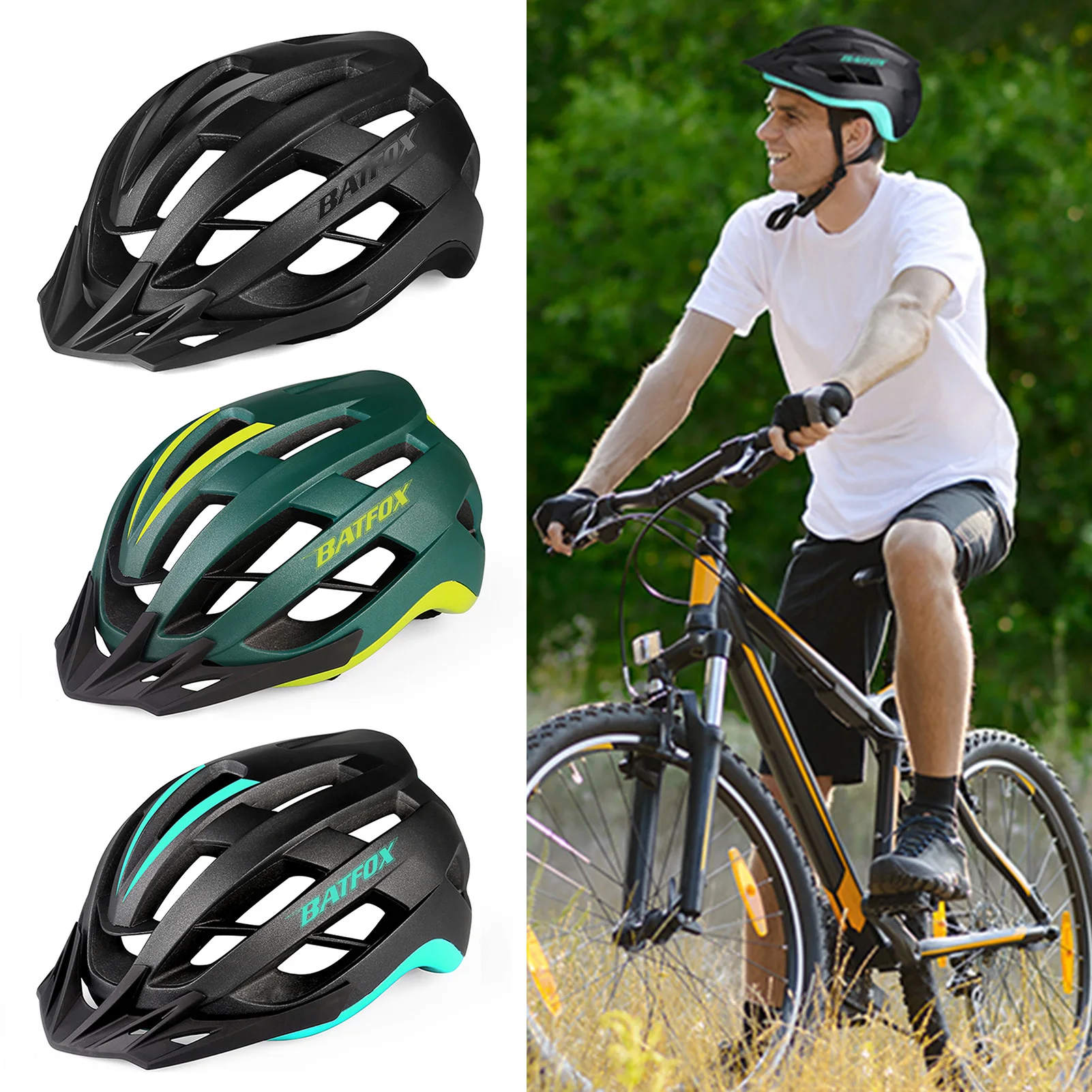 

Road Bike Mountain Bike Helmet Outdoor Sports Breathable Riding Cycling Helmet Unisex Ultralight MTB Bicycle Helmets For adults