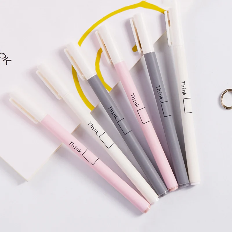 0 5 мм черные гелевые ручки Милые простые кавайные нейтральные для детей подарок