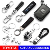 car key case cover bag accessories car styling holder shell keychain protection for toyota corolla camry rav4 yaris auris avensi
