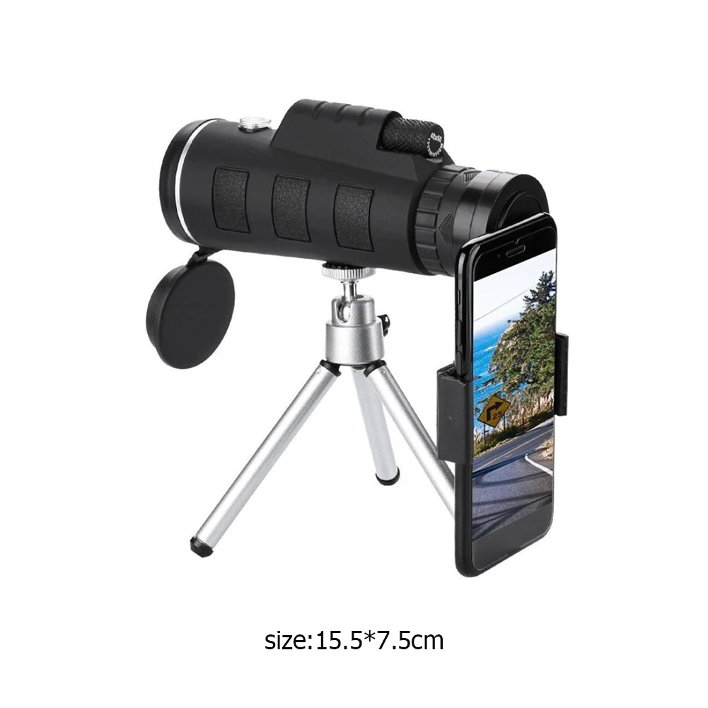 

Monocular Telescope 40X60 Zoom Monocular Telescope HD Phone Clip Binoculars for Outdoor Hunting Watching Camping Hiking Travel