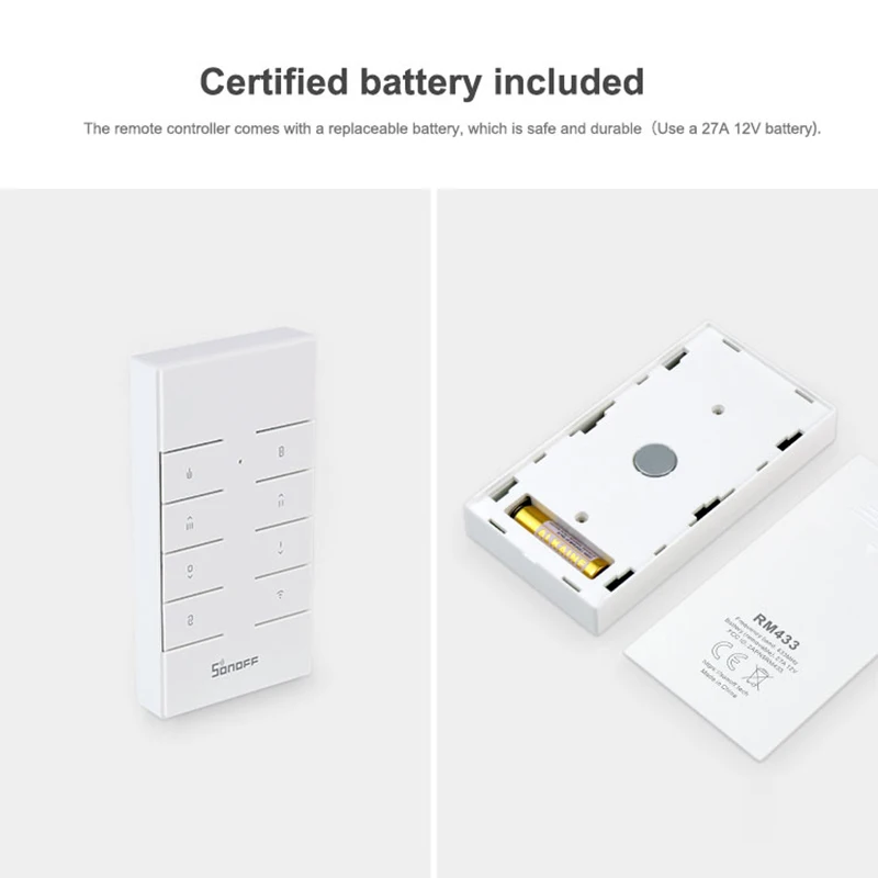 Пульт дистанционного управления SONOFF RM433 для умного дома подходит Sonoff BASIC RF RFR3 Slampher