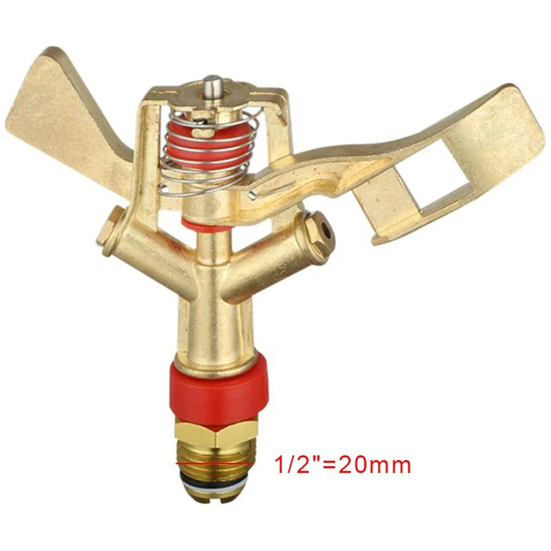 

10 Pcs Rotating Irrigation Nozzle Zinc Alloy Nozzle Mini Irrigation Hose End Sprinkler for Garden Lawn