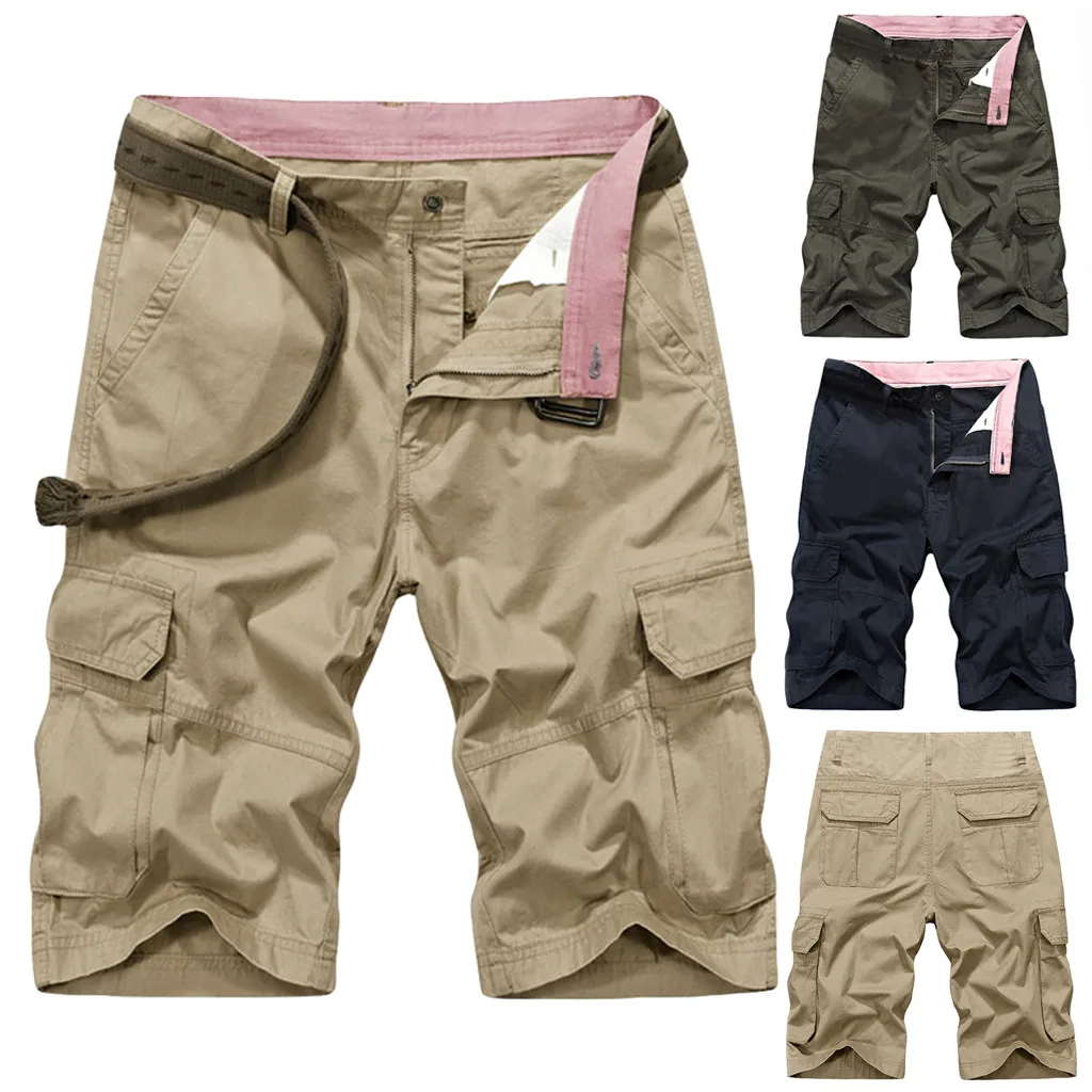 

Cargo Shorts Men Military Tactical Shorts Men Cotton Loose Work Casual Short Pants cortos hombre
