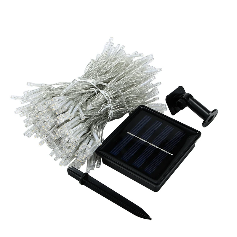 

New Solar Powered String Lights Window Curtain Fairy Holiday Christmas Party Garland Solar Garden Lights Bedroom Decoration