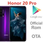 Сотовый телефон Honor 20 Pro, 4G LTE, 6,26 дюйма, 2340X1080, 48 МП, 5 камер, Kirin 980, сканер отпечатка пальца, 8 ГБ ОЗУ, 256 Гб ПЗУ, Android 9, 0, GPS