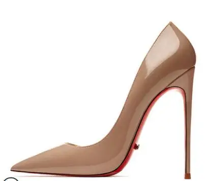 Женские туфли-лодочки из натуральной кожи с красной подошвой | Обувь