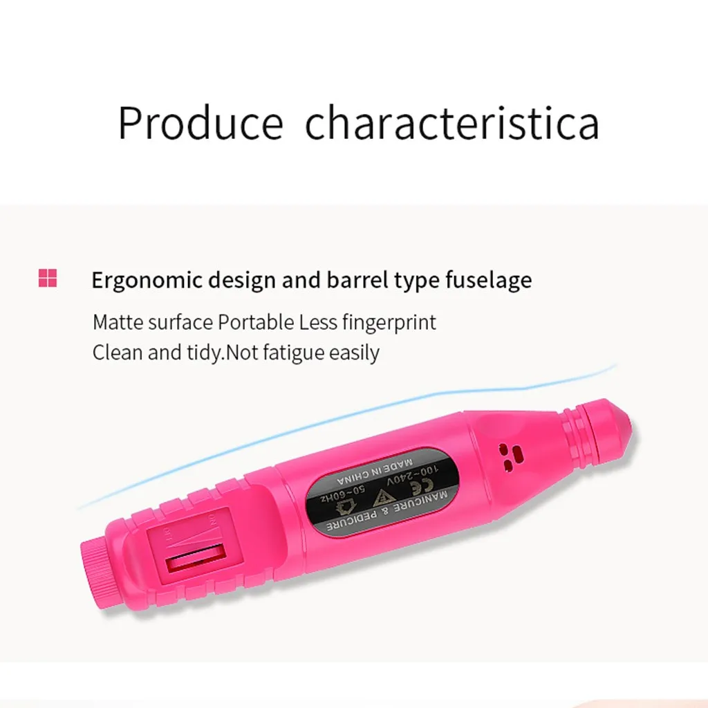 Женская ручка для маникюра USB кабель полировки ногтей|Электрические маникюрные