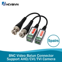 10pcs abs plastic cctv video balun cctv accessories passive transceivers 2000ft distance utp balun bnc cable cat5 cable