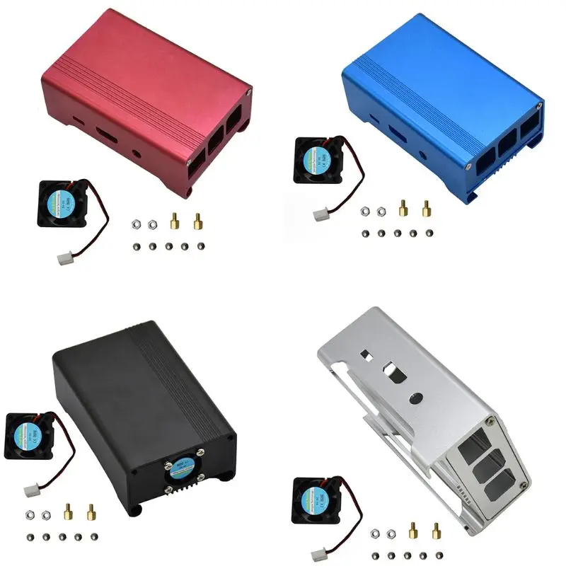 1 комплект алюминиевый защитный чехол металлический корпус для Raspberry Pi 3 Model B |