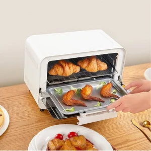 Electric Oven 10L Multifunctional Mini Oven Frying Pan Baking Machine Household Pizza Maker Fruit Barbecue Toaster Oven 220V