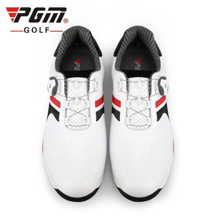 Мужские Нескользящие кроссовки для гольфа черные дышащие с высокой мягкой