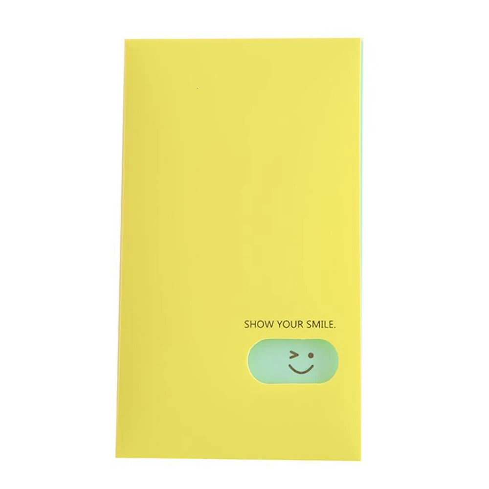 Creative New Portable 120 Pockets Card album BTS/EXO/GOT7 Lomo Card Photocard Name Card ID Holder Free Shipping - Цвет: Цвет: желтый