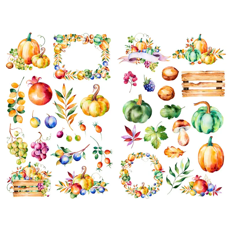 1 шт Hello тыквы осени листья деко блокнот ручной работы Дневник Журнал