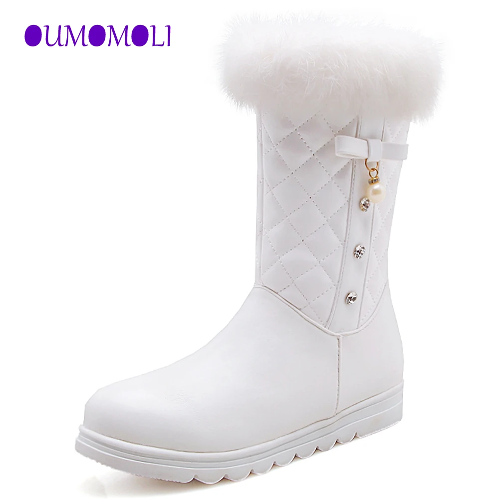 2019 г. новые женские ботинки до середины икры Модные зимние кожаные сапоги на