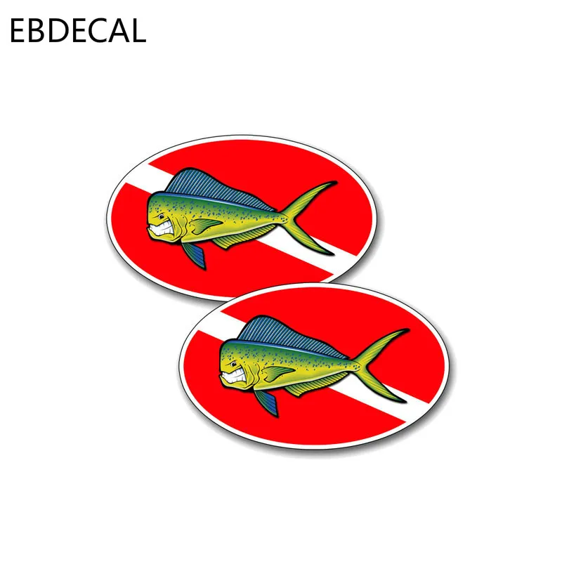 EBdecal персональный автомобиль рыба Дайвинг для Авто/бампер/окно/наклейка на стену