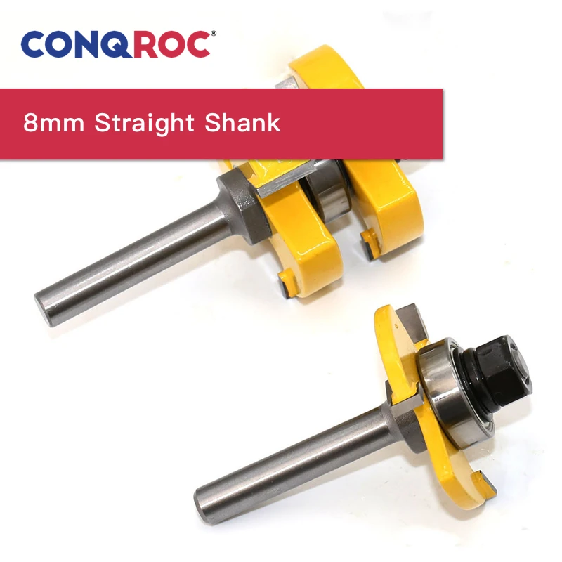 Набор фрез с 3 зубцами и 8 мм хвостовик деревянный дверной пол