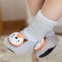 1 pair newborn socks great blend fabric breathable thickened baby toddler terry socks for home baby socks floor socks