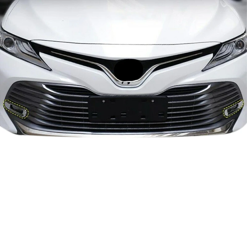 for Toyota Camry 2018-2020 ABS Chrome Exterior Front Fog Light Lamp Strip Trim | Автомобили и мотоциклы