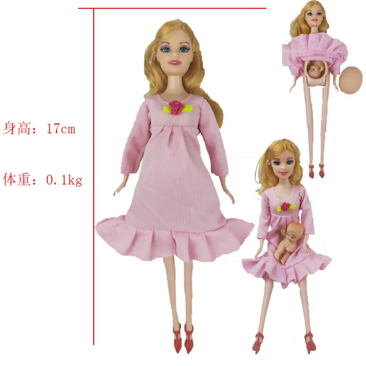 Игрушки для всей семьи куклы на 3 человека костюмы 1 мамы/ребенка/1 ребенка каретка