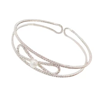 trendy diamond bow bracelet alloy bracelet on hand women bracelet accessories fashion jewellery the best gift for friend
