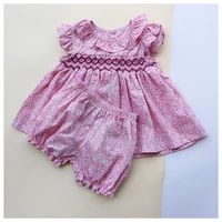2019 summer spain girls cotton soft clothes baby girls floral sweet 1 3years old girls boutique outfits toddler girl clothes