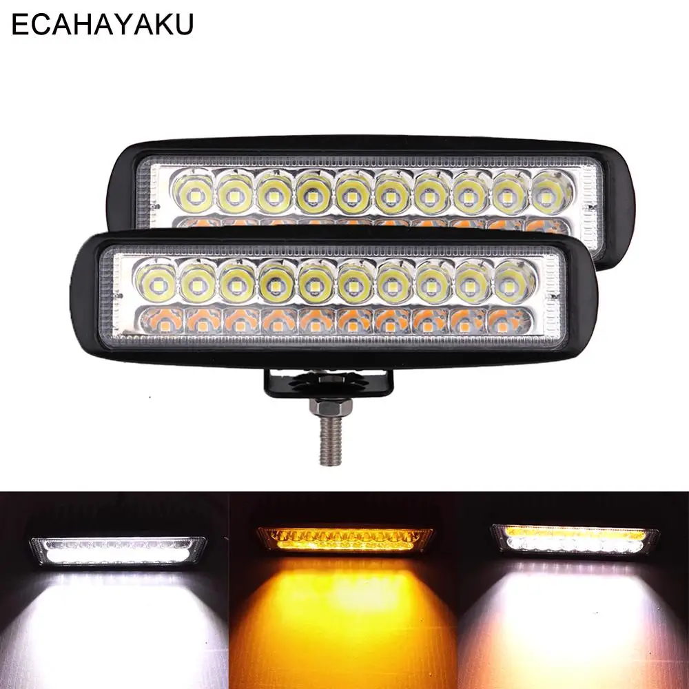 Тонкая 6 дюймовая Светодиодная панель ECAHAYAKU 60 Вт для автомобиля
