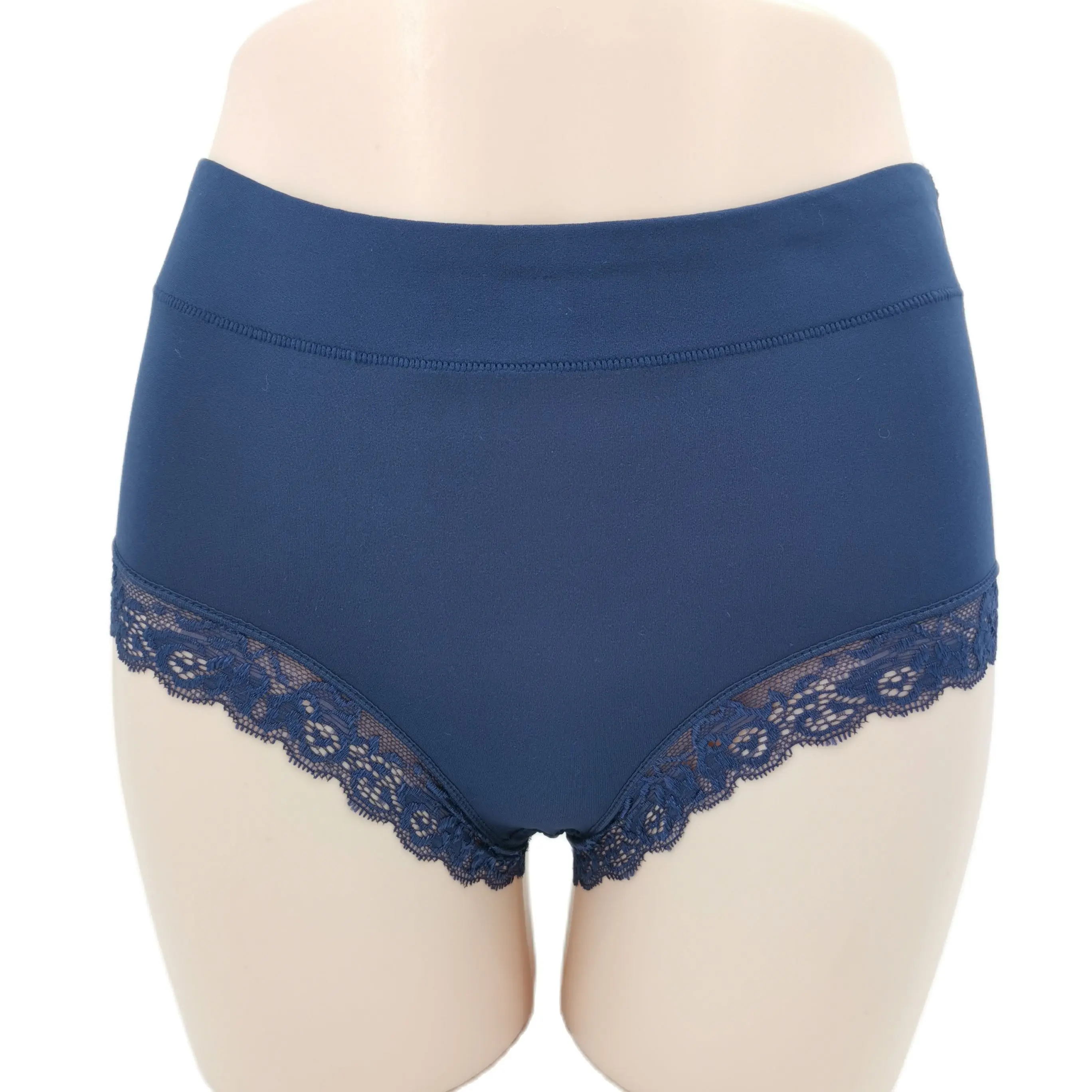 

Plus Size Lace Panties Mid Waist Women's Shorts Soft Modal Big Women Briefs Comfort Sexy Lingerie Female Panti Solid Lady Panty