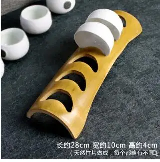 

Tea cup holder storage rack natural Meng Zong bamboo accessories Kung Fu tea set tea ceremony portable folding cup holder
