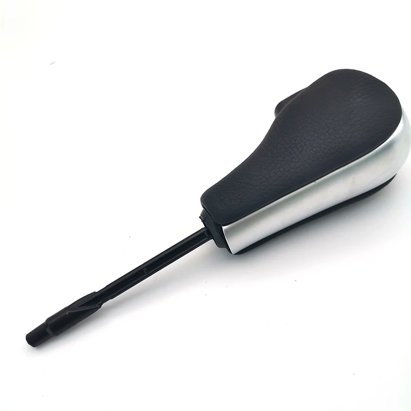 

Car Shift Gear Knob Stick Handle Black + Silver For BMW E46 E60 E39 E83 E53 3 5 7 Series