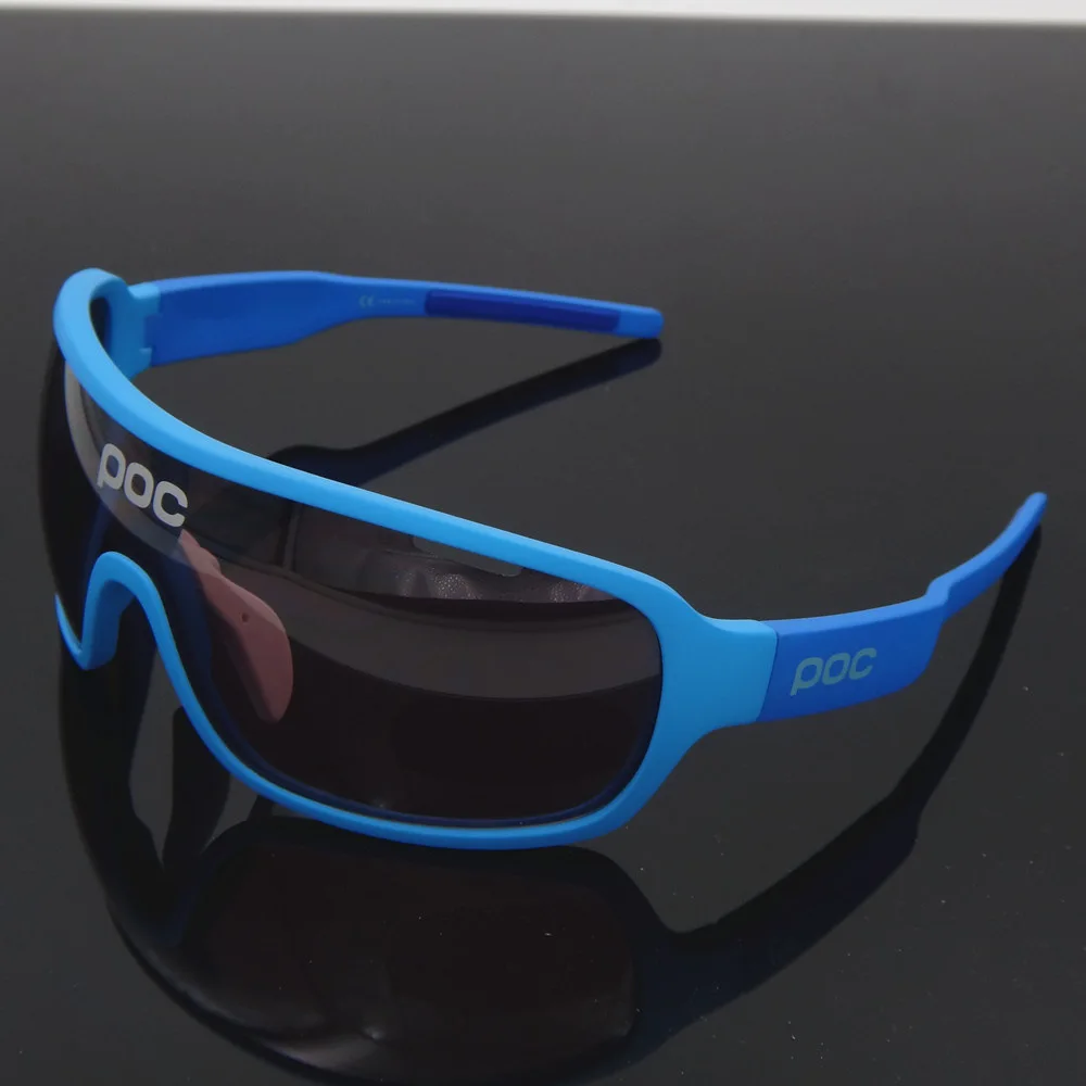 

4 Lens set POC Polarized Cycling Sunglasses Women Men Outdoor Sport Glasses Mountain Road Bike Eyewears MTB Goggles