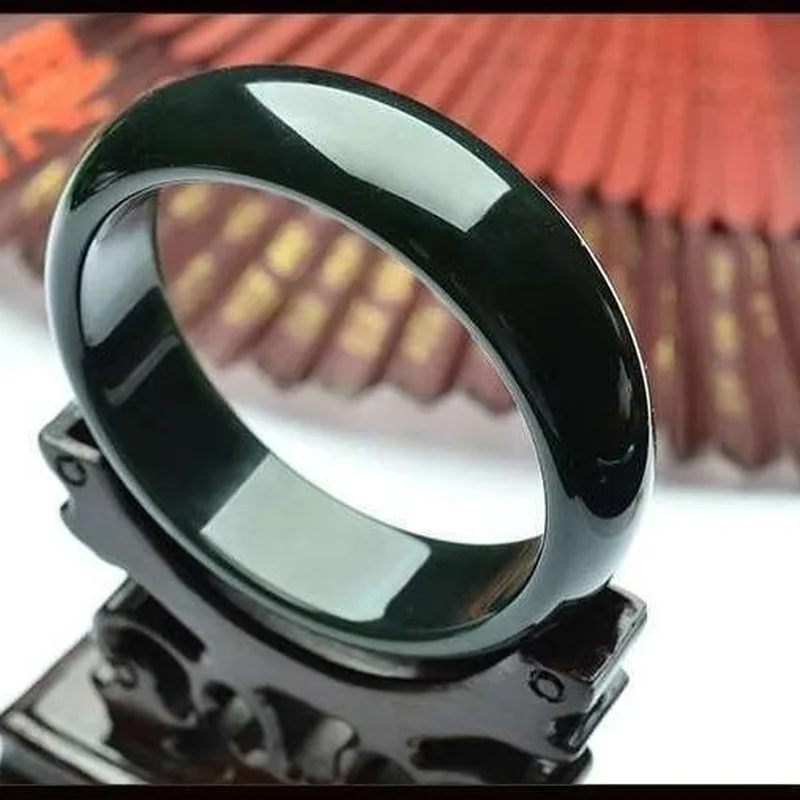 

Hot Selling Black Cyan Bangle Charm Jewellery Women's Hand-Carved Bracelet for Women Men Fashion Accessories 54-64mm