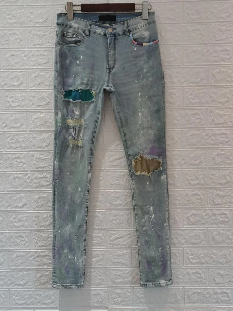 

Модные мужские джинсы Z11614, модельная Роскошная Одежда известного бренда в европейском стиле для вечеринки, 2021