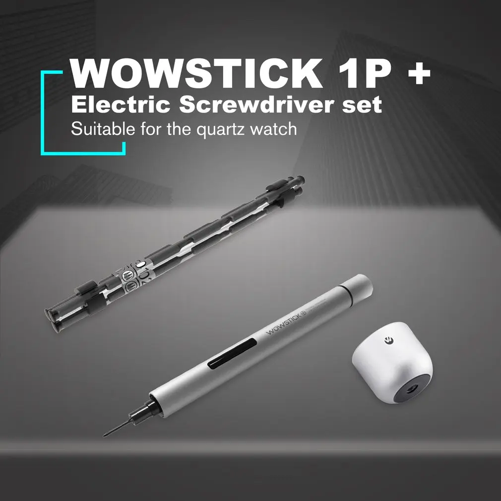 Wowstick 1P+ Мини Электрическая отвертка комплект беспроводной силовой отвертка для телефона камера прецизионный инструмент для ремонта - Цвет: with base
