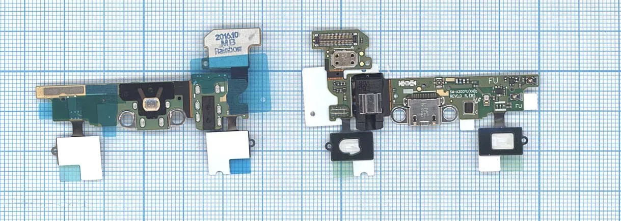 Разъем Micro USB для Samsung Galaxy A3 SM A300F (плата с системным разъемом)|Комплектующие