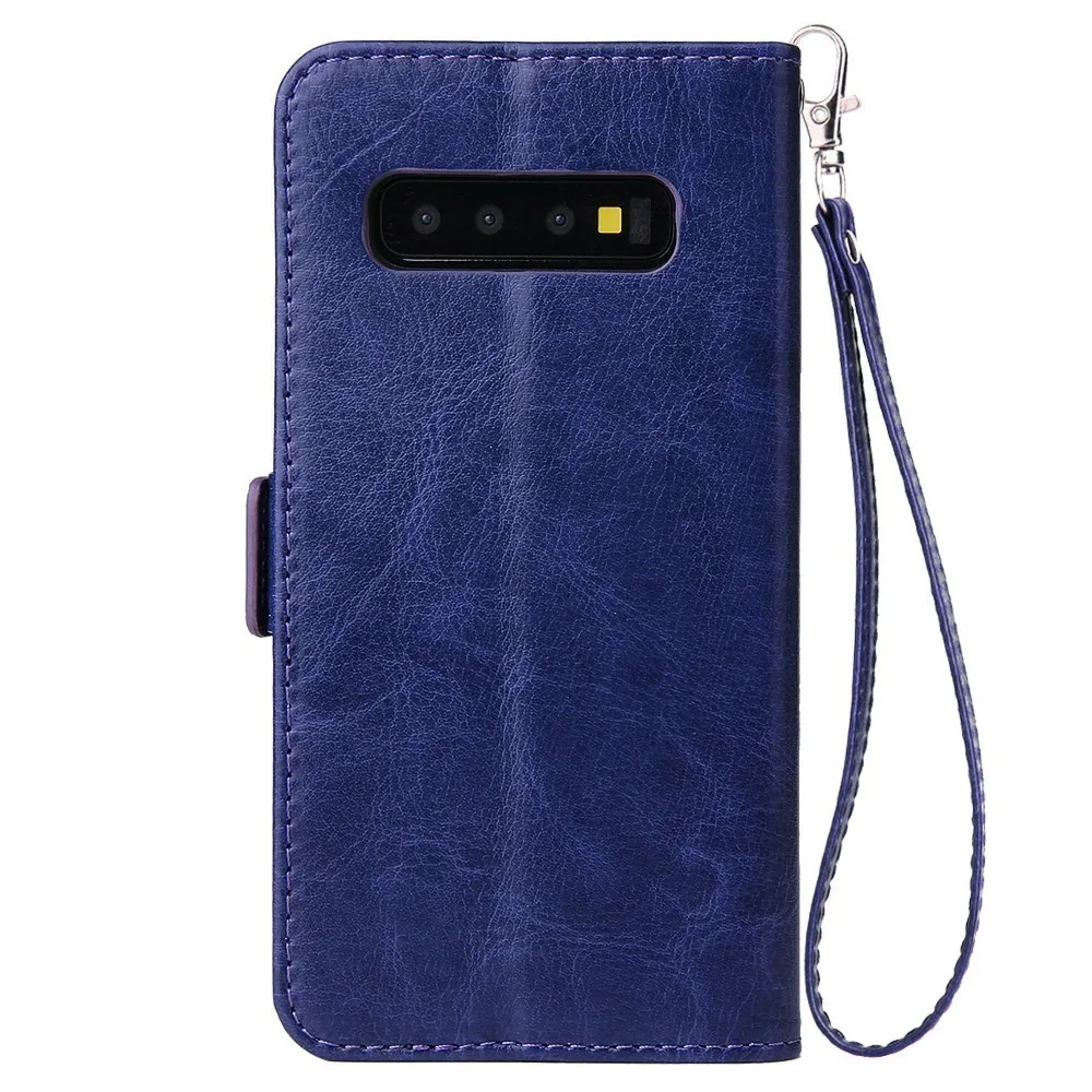 Чехол-кошелек на молнии для Samsung Galaxy A30 A40 A50 A70 A10S A20S A6 A8 A9 A7 2018 A3 A5 2017 Кожаные чехлы с