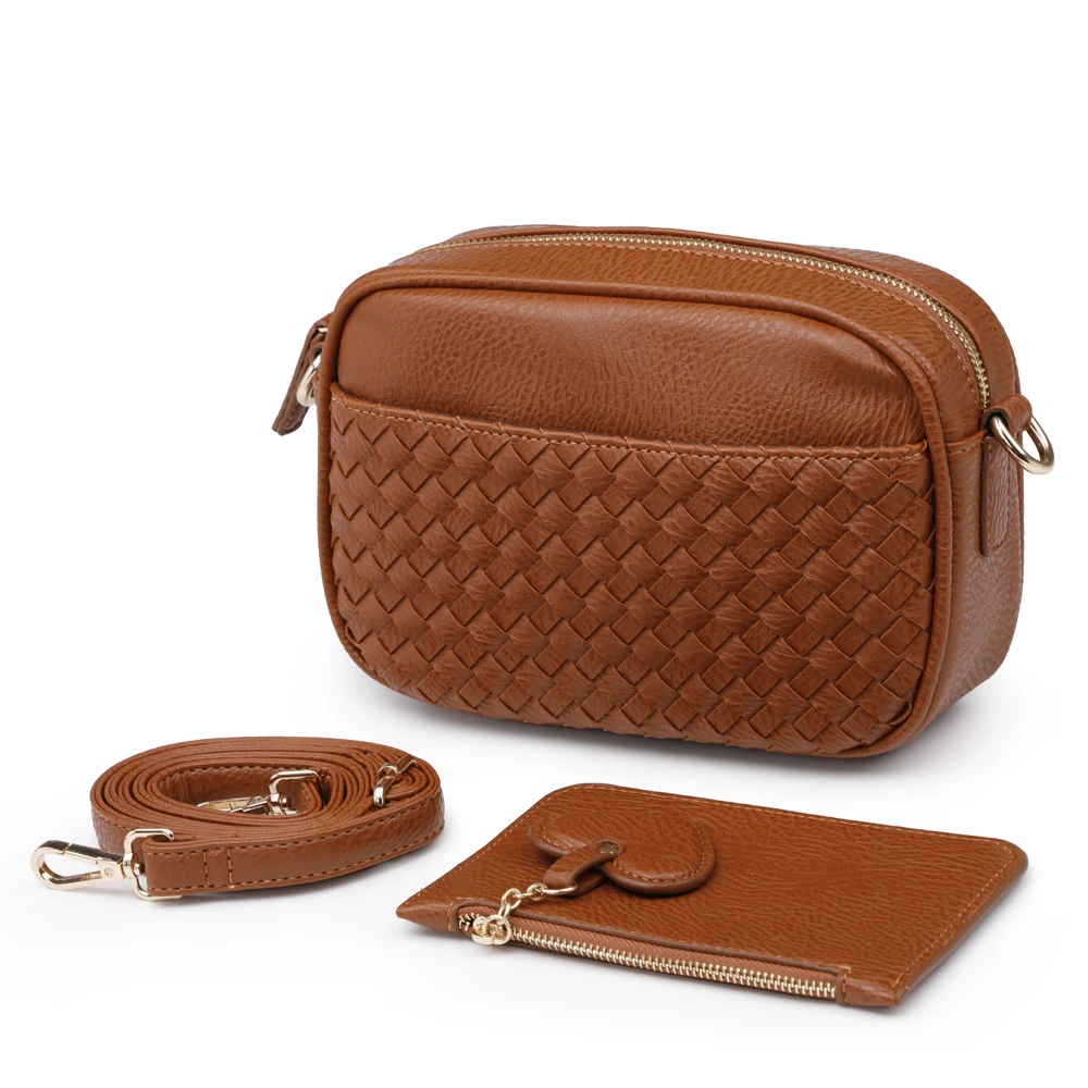 

Woven Shoulder Bag for Women 2020 Fashion Ins Lady Good Quality Soft Crossbody Shoulder Bags with Slim Card Holder