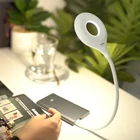 Светодиодная настольная лампа с гибким USB-разъемом, 360 градусов